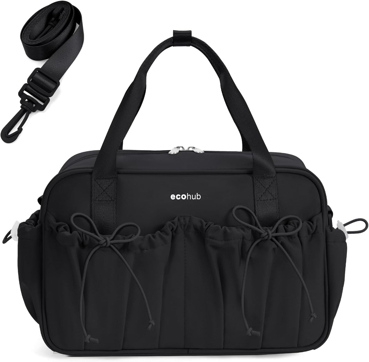 ECOHUB Bolsa de gimnasio pequeña para mujer, mini bolsa de lona con