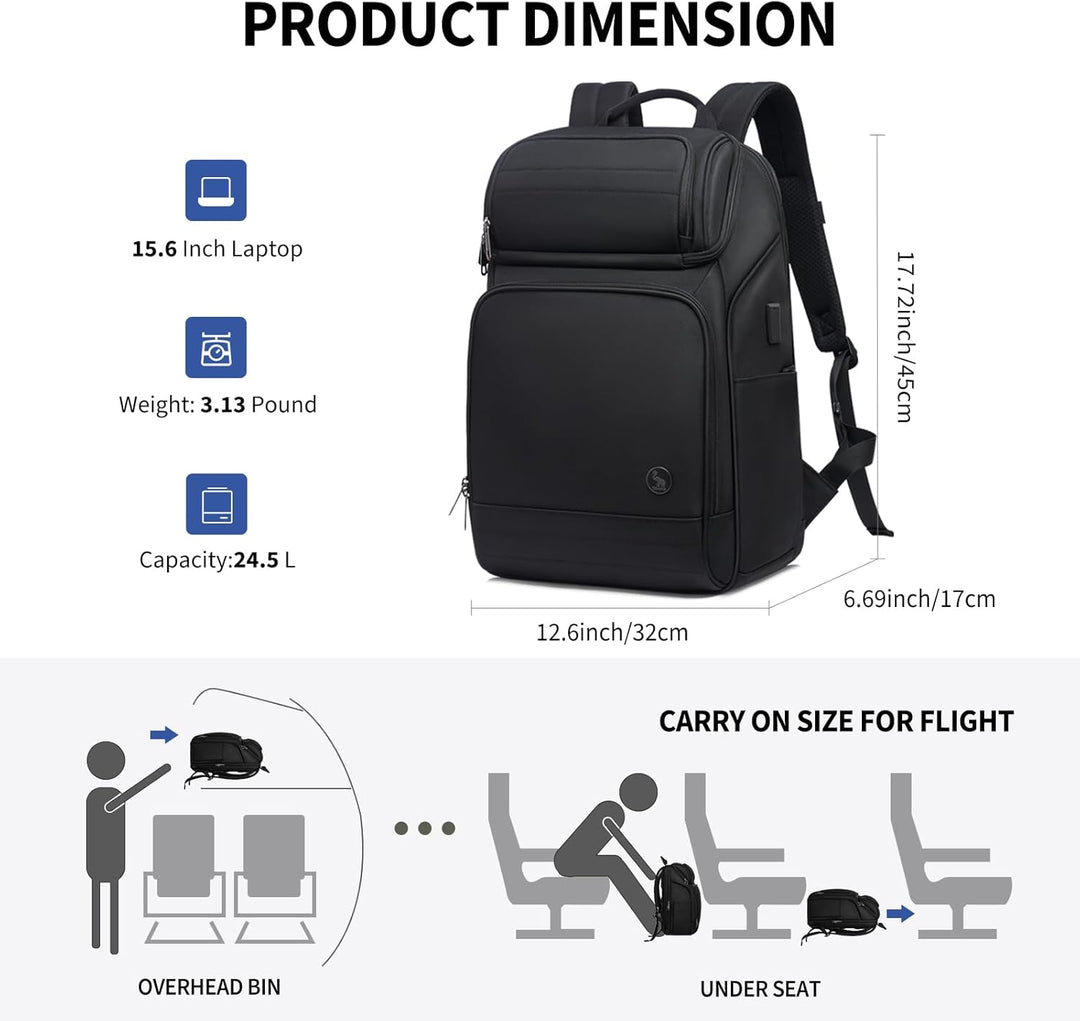 OIWAS Mochila con compartimento para laptop, mochila para laptop de...