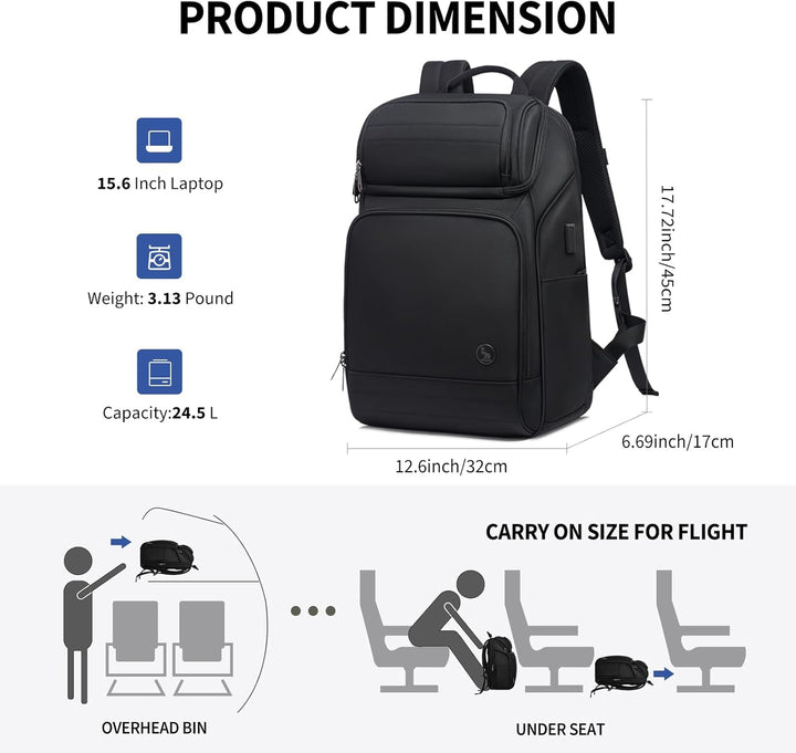 OIWAS Mochila con compartimento para laptop, mochila para laptop de...
