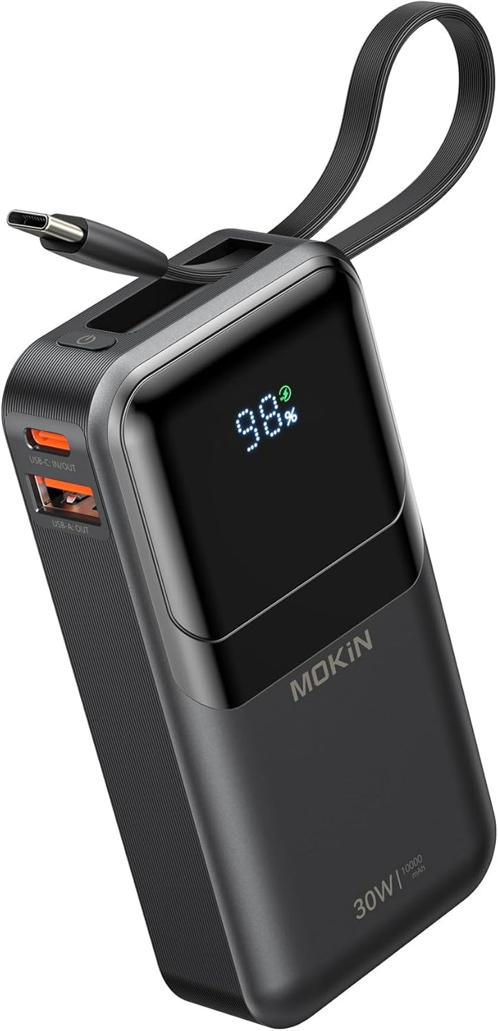 MOKiN Cargador Portátil, 10000mAh 30W Power Bank Carga Rápida, Paqu...