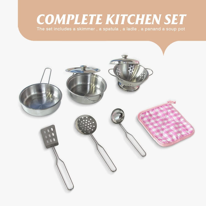 TaoHFE Juego de cocina LED mejorado para niños, cocina de juguete d...