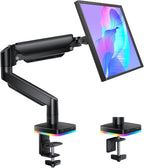 Brazo de monitor de resorte de gas RGB con concentrador USB para monitores