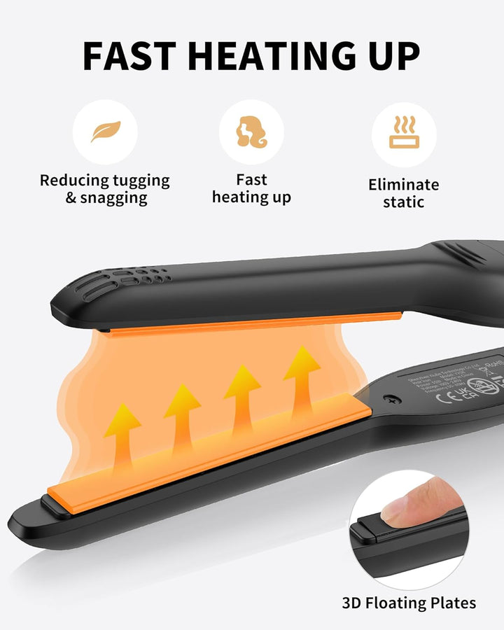 Plancha plana pequeña para cabello corto, plancha plana de lápiz de...