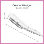 Conair Mini plancha de viaje y plana 2 en 1 para ropa, 2 en 1 Plancha para ropa y cabello