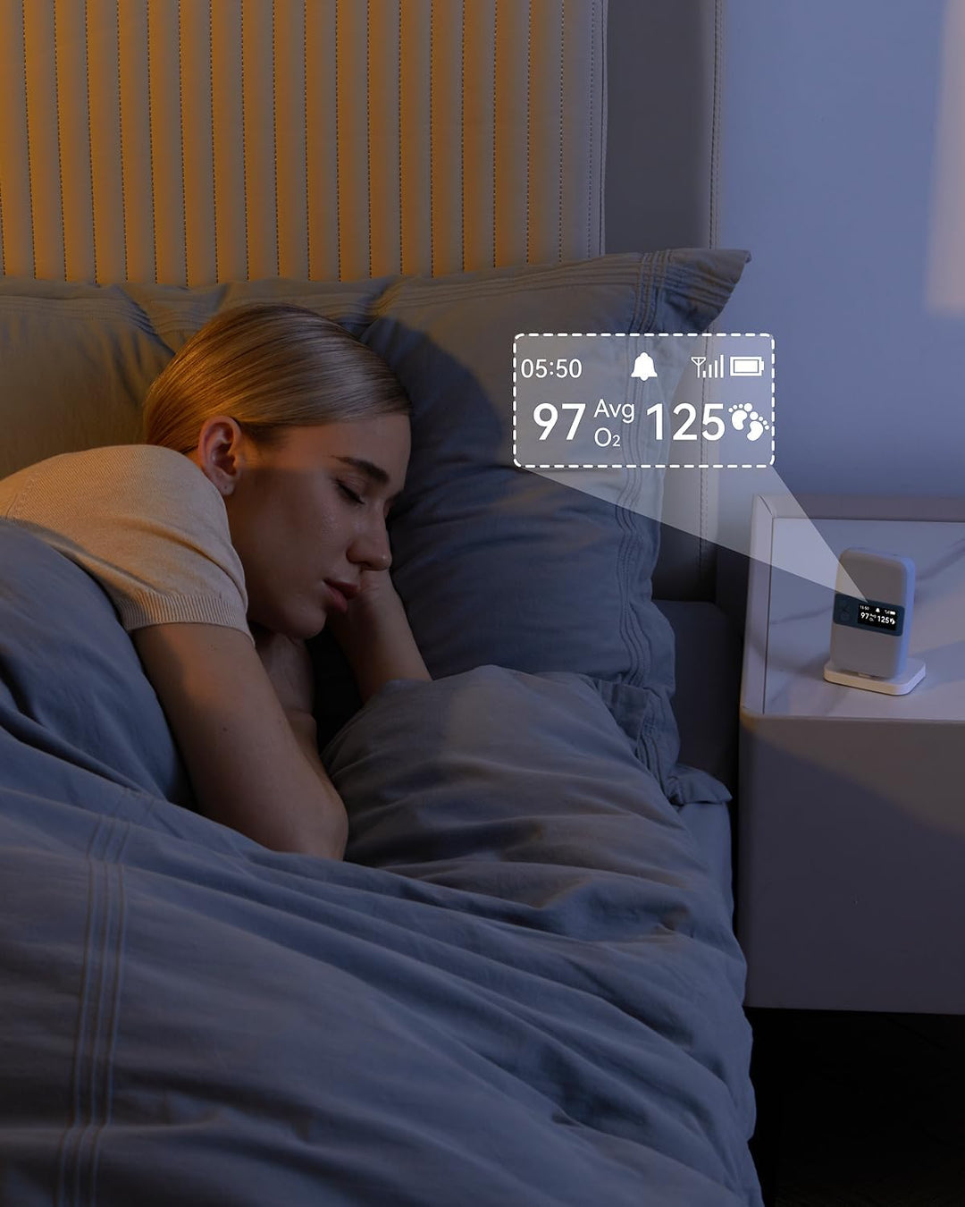 Babytone Monitor de sueño para bebé con estación base