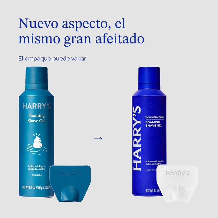 Harry's Kit de afeitado original para hombres, mango de afeitar...