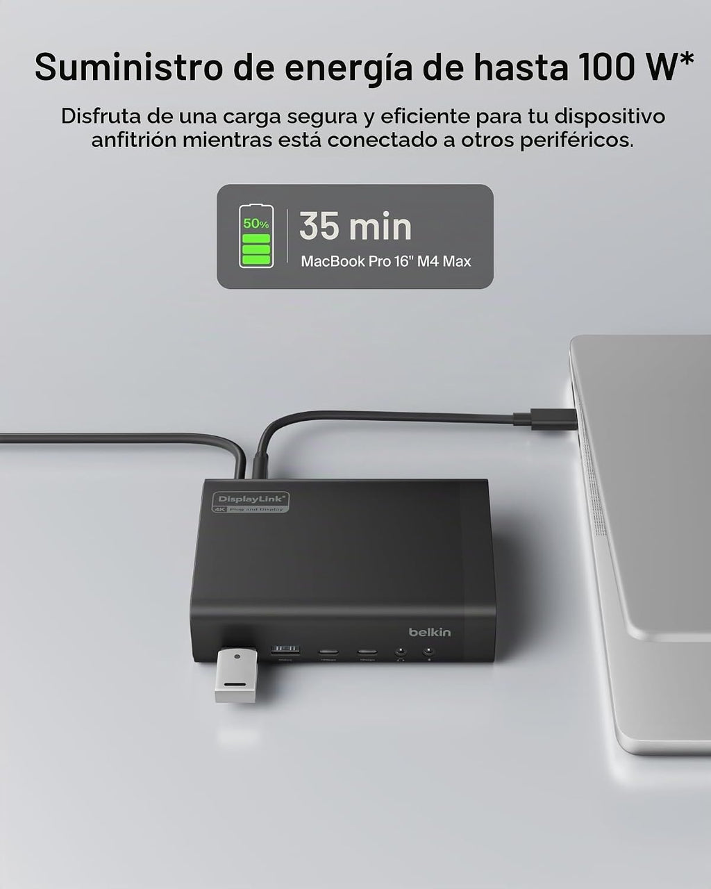 Belkin Estación de acoplamiento de doble pantalla DisplayLink