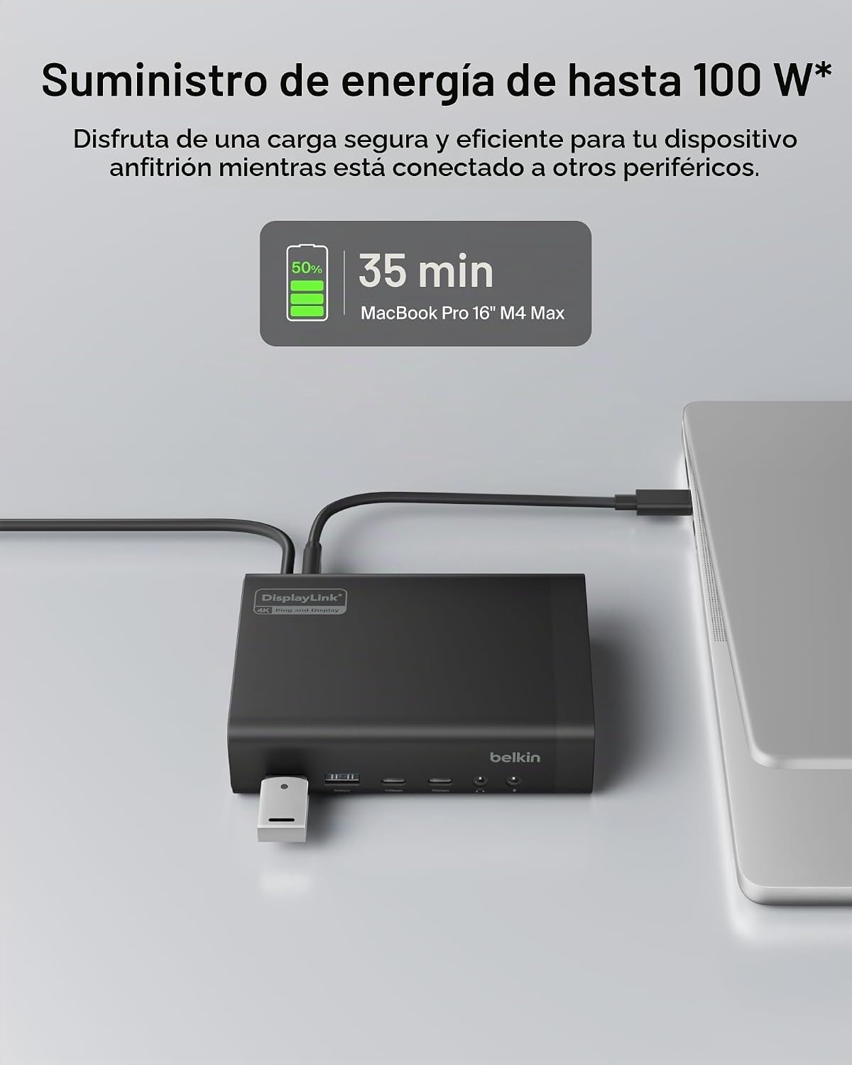 Belkin Estación de acoplamiento de doble pantalla DisplayLink