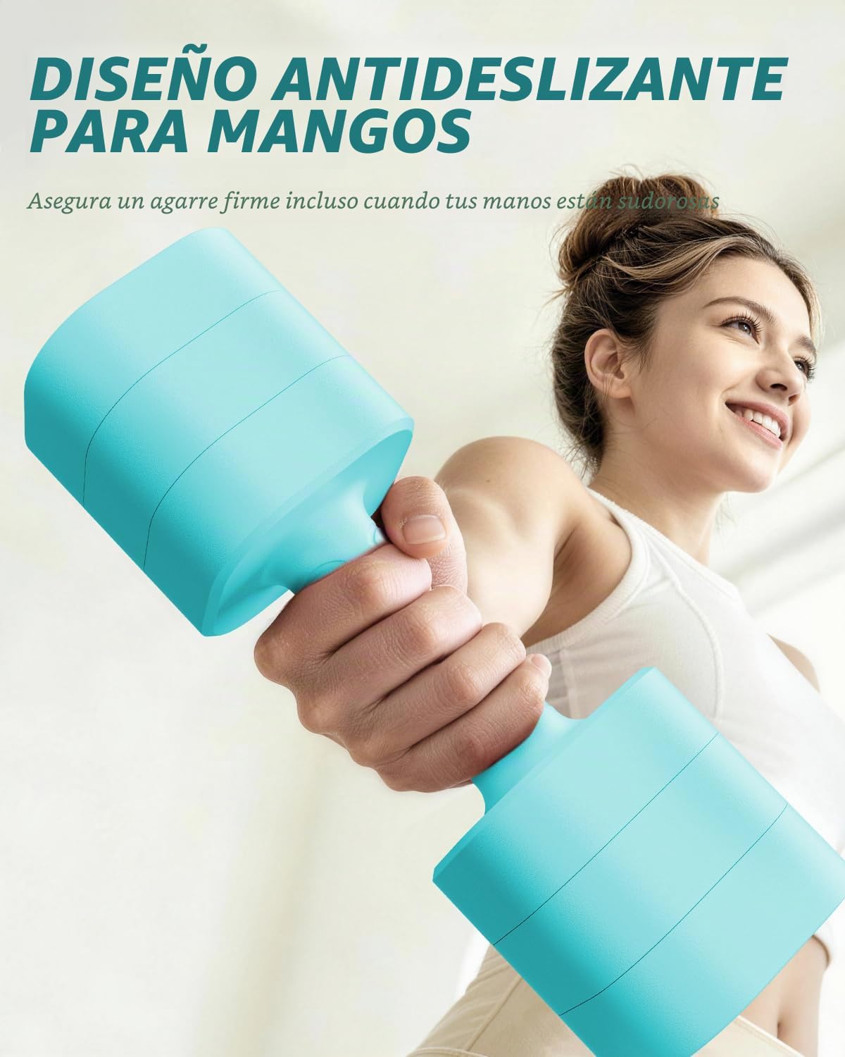 Juego de 2 mancuernas ajustables, pesas para hombres y mujeres en casa, mango antideslizante, juego de mancuernas 3 en 1, 2 libras, 3 libras, 5 libras, 10 libras, 15 libras, 20 libras, para