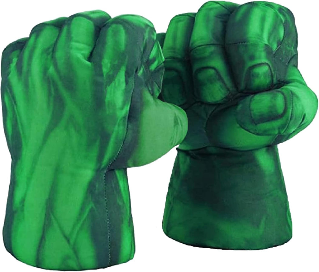 NuGeriAZ Guantes de superhéroe para niños, manos de superhéroe, de felpa suave, puños de héroe, cosplay, para niños, Navidad, Halloween, regalo de cumpleaños (verde C)