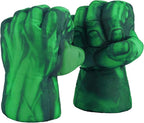 NuGeriAZ Guantes de superhéroe para niños, manos de superhéroe, de felpa suave, puños de héroe, cosplay, para niños, Navidad, Halloween, regalo de cumpleaños (verde C)