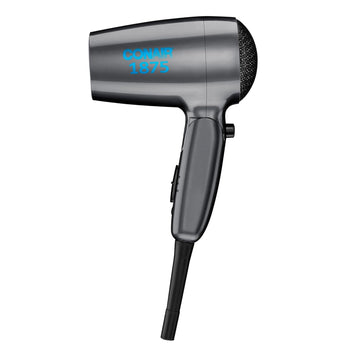 Secador para el cabello Conair Vagabond, compacto con mango plegable, 1875 vatios, paquete de de 1, Verde azulado
