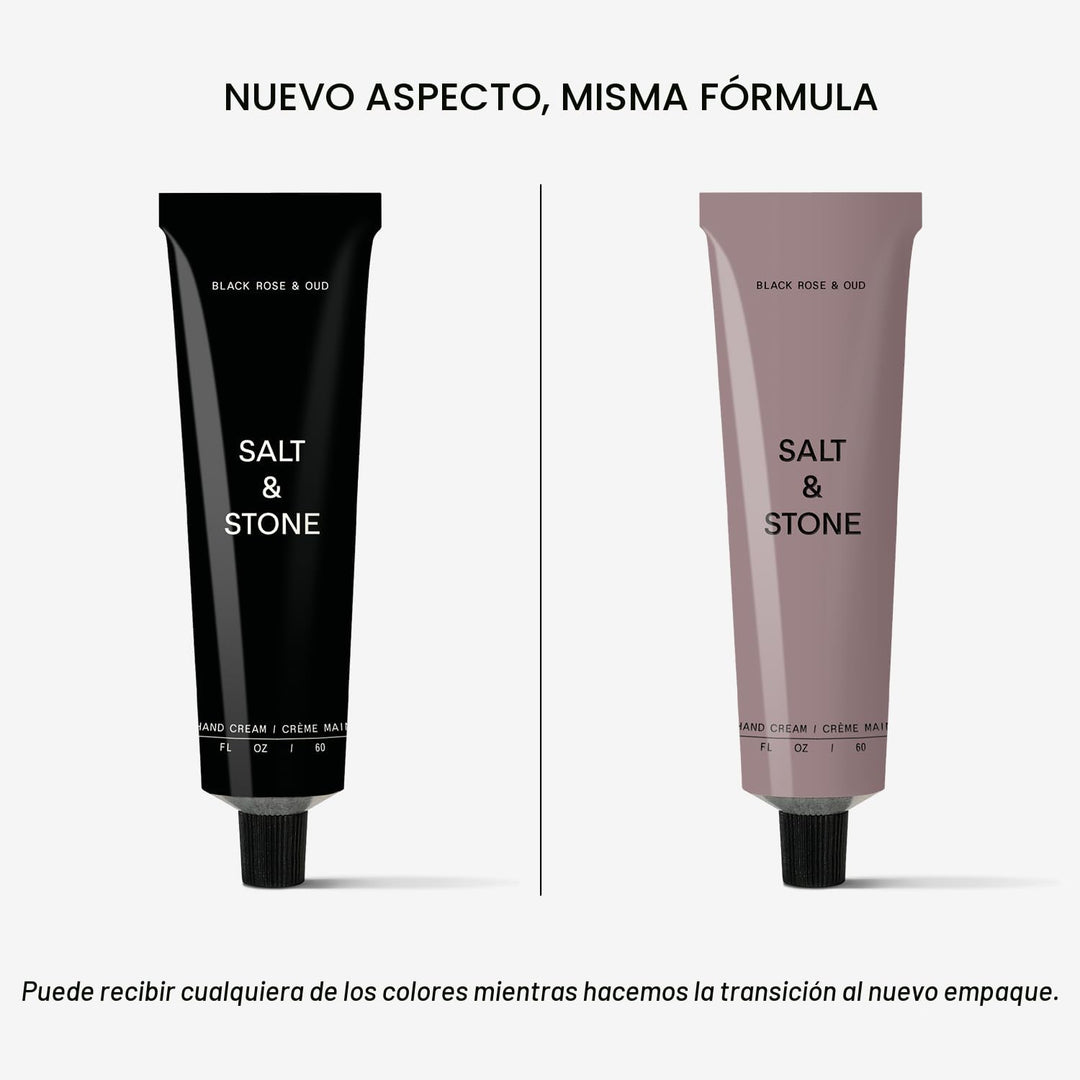Salt &amp; Stone Crema de manos para mujeres y hombres | Rosa negra...