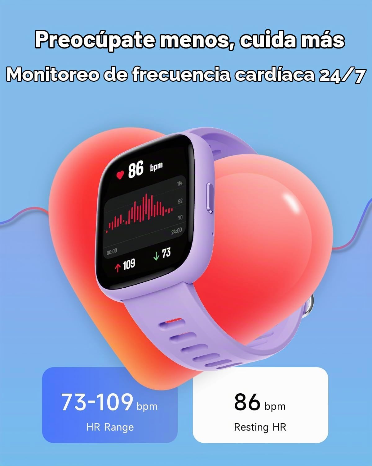 BIGGERFIVE Smart Watch para Kids, 1.8" Fitness Tracker Watch con Pedometer