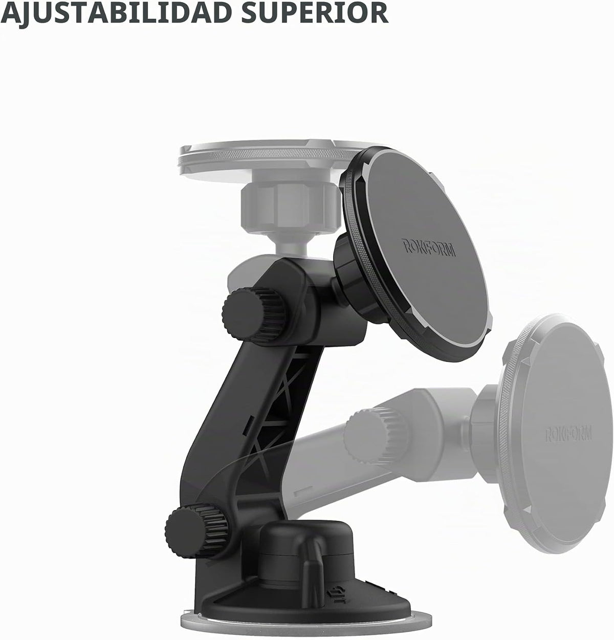 ROKFORM - Soporte magnético ajustable para el parabrisas, compatible con