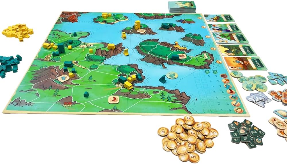 Six Sojourns | Juego de mesa para familiares y amigos | Estrategia ligera |