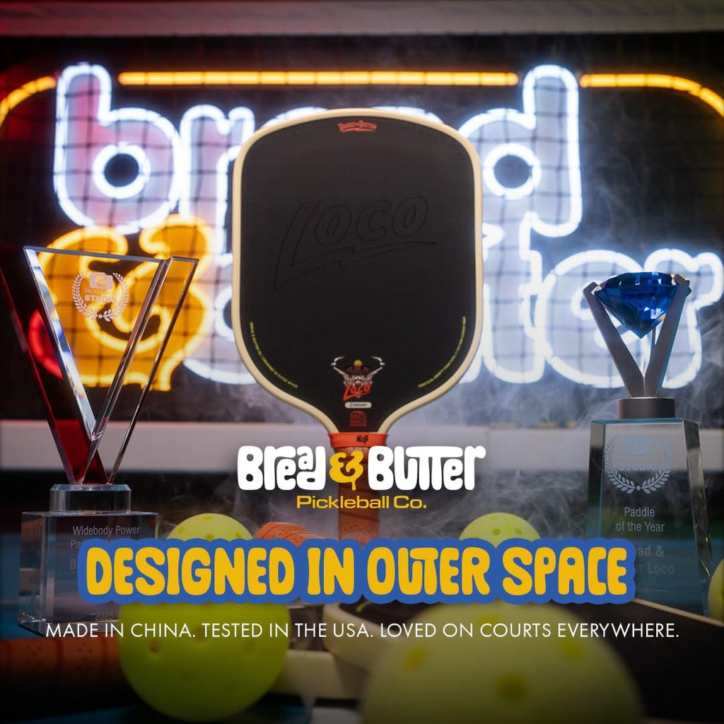 BREAD & BUTTER Las palas de pickleball Loco 0.630 in | Raqueta de