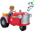 Cocomelon - Tractor musical oficial con sonidos y exclusivo juguete Farm JJ de 3 pulgadas, reproduce un clip de la canción "Old Macdonald" más otros sonidos y frases