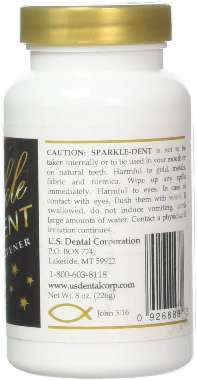 WalterDrake Clear Sparkle Dent - Blanqueador para dentaduras postizas