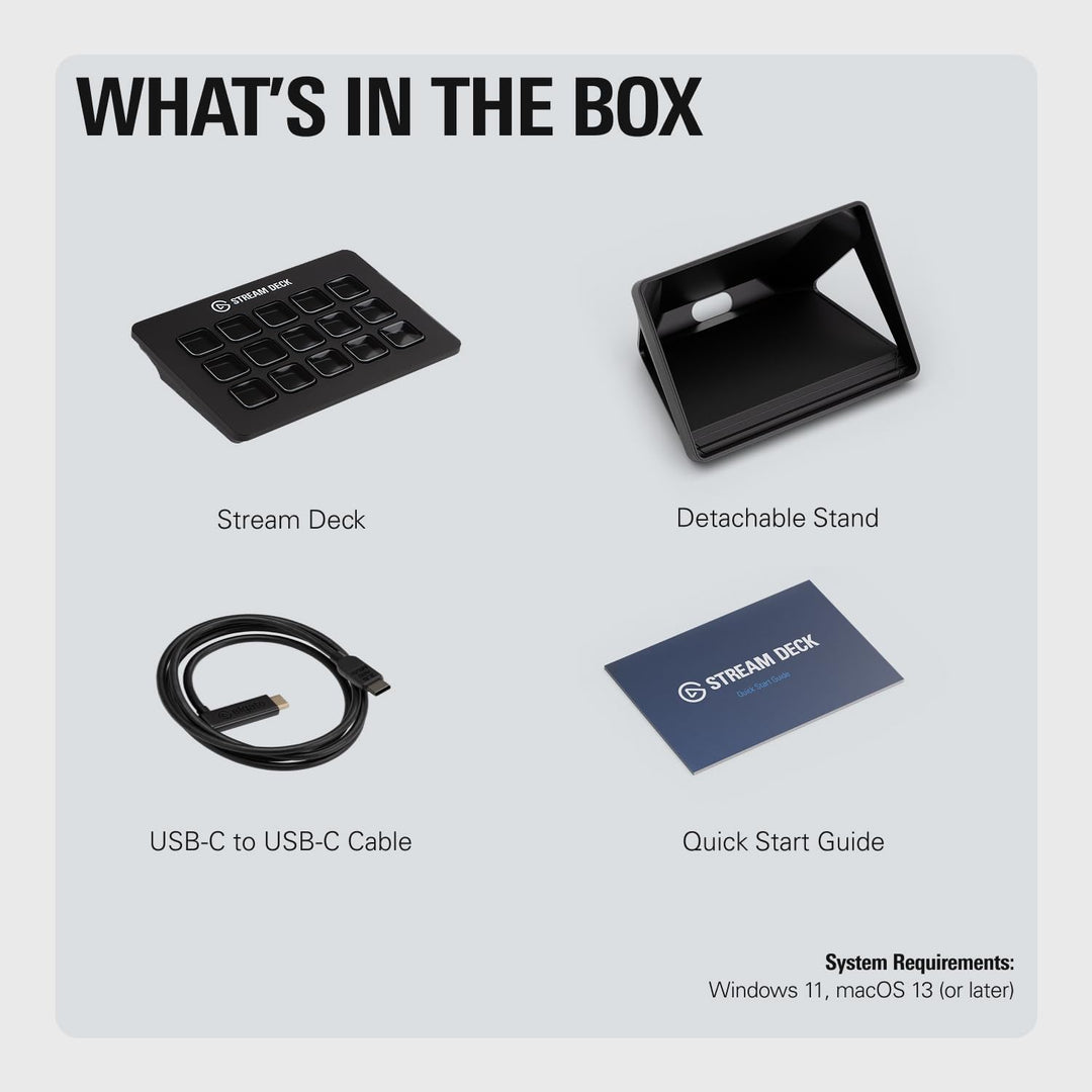 Elgato Stream Deck MK.2 \u2013 Controlador de estudio, 15 teclas ma...