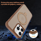 Funda compatible con iPhone 16 Pro con soporte, color marrón desierto
