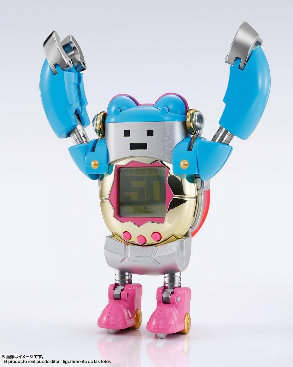 TAMASHII NATIONS - Tamagotchi - Figura Tamagotchi Robot Chogokin - Aniversario 30º CHOGOKIN (Incluye Tamagotchi exclusivo del 30º Aniversario CHOGOKIN)