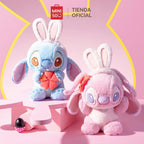 MINISO Disney Lilo & Stitch - Peluche de 11 pulgadas, colección de conejito cambiante, peluches de calidad prémium para los fanáticos de Disney