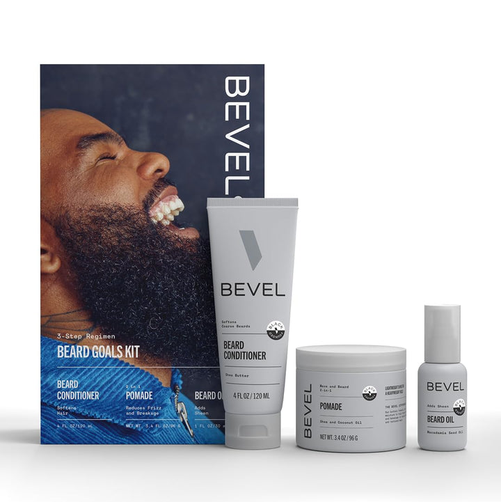 Kit de aseo de barba para hombres de Bevel - Incluye acondicionador...