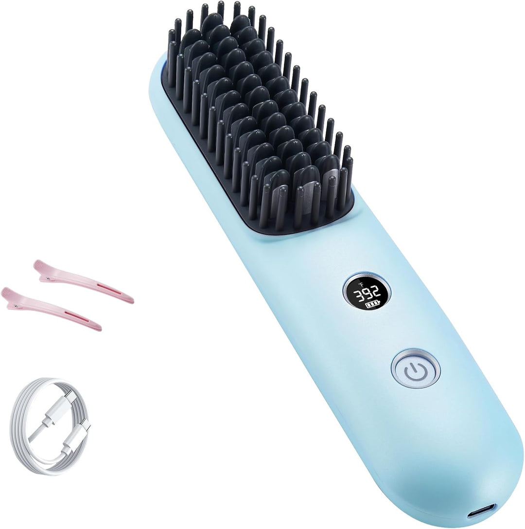 STUDLLY Alisador Rizador de Cabello Inalámbrico con Pantalla LCD 2...