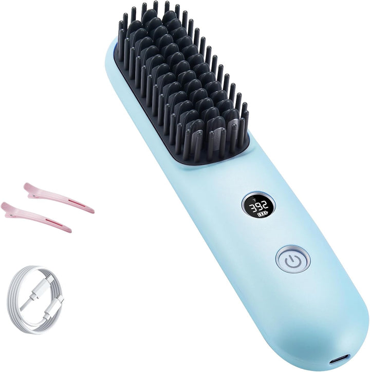 STUDLLY Alisador Rizador de Cabello Inalámbrico con Pantalla LCD 2...