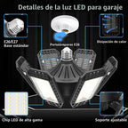 Paquete de 2 luces de garaje, luces de techo LED de 20000LM 6500K
