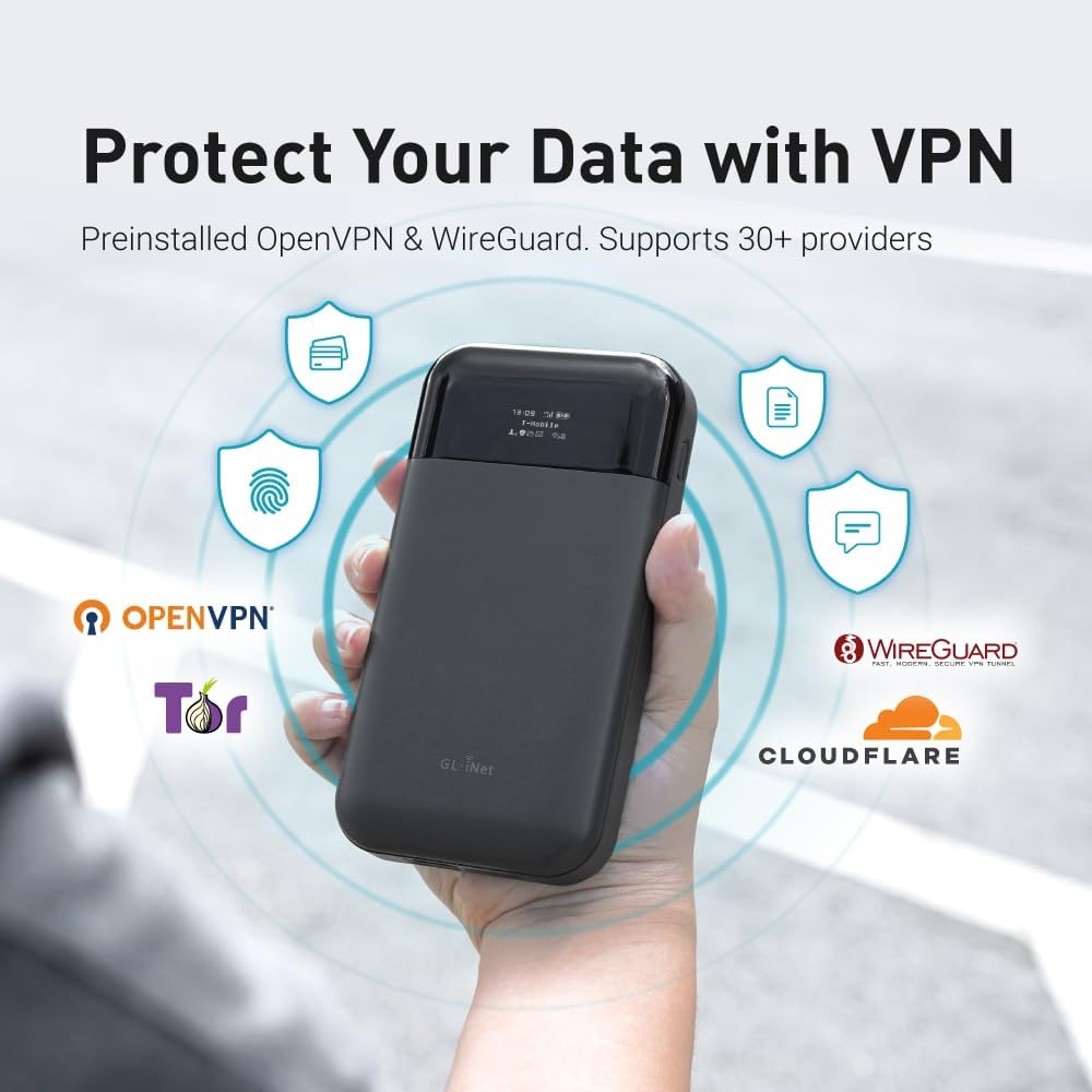 GLiNet GL-E750V2 4G LTE Hotspot Wi-Fi portátil para