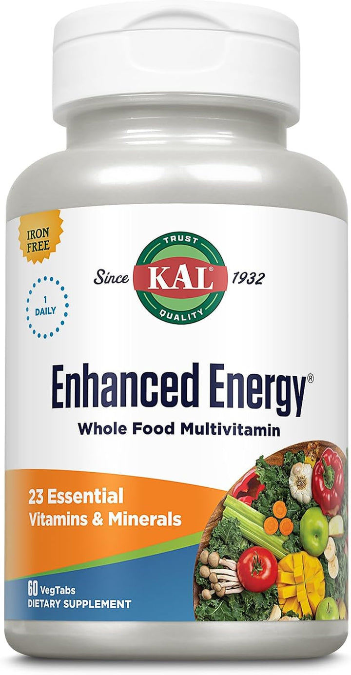 KAL Suplemento energético mejorado, multivitamínico de alimentos in...