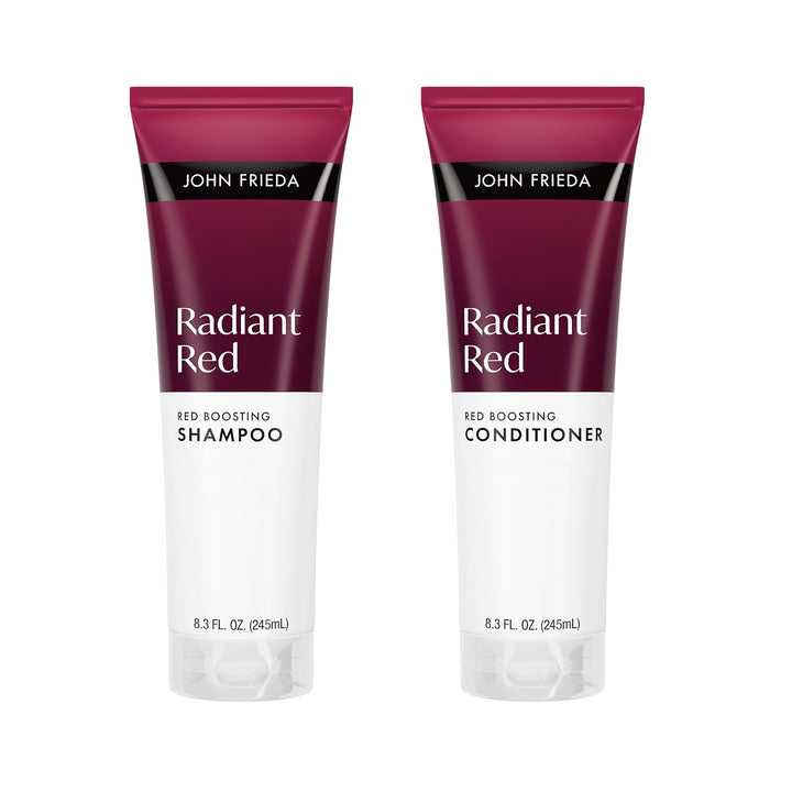 John Frieda Radiant Red Boosting - Champú y acondicionador para cab...