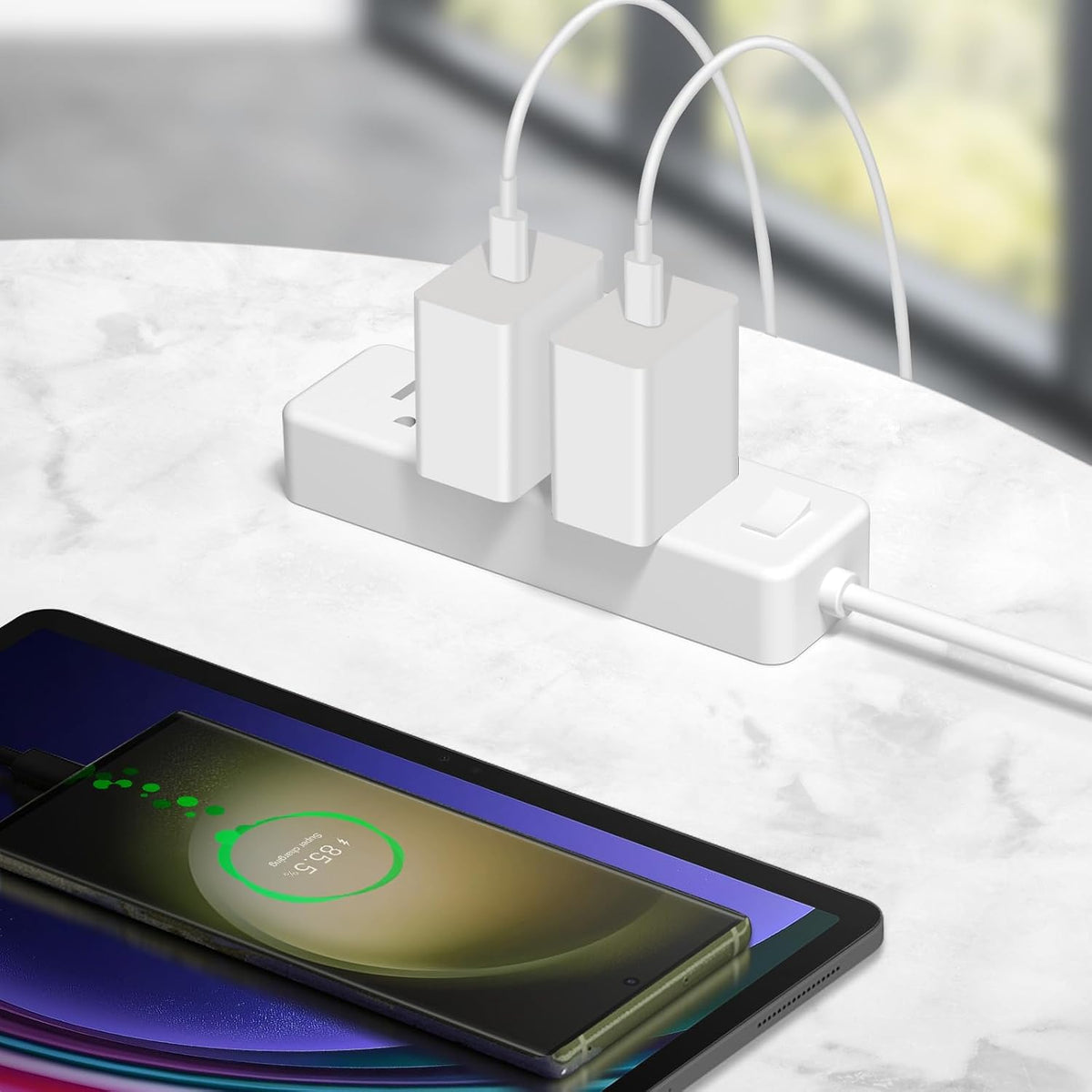 Cargador USB C tipo C cargador de carga rápida 12FT 45W Samsung