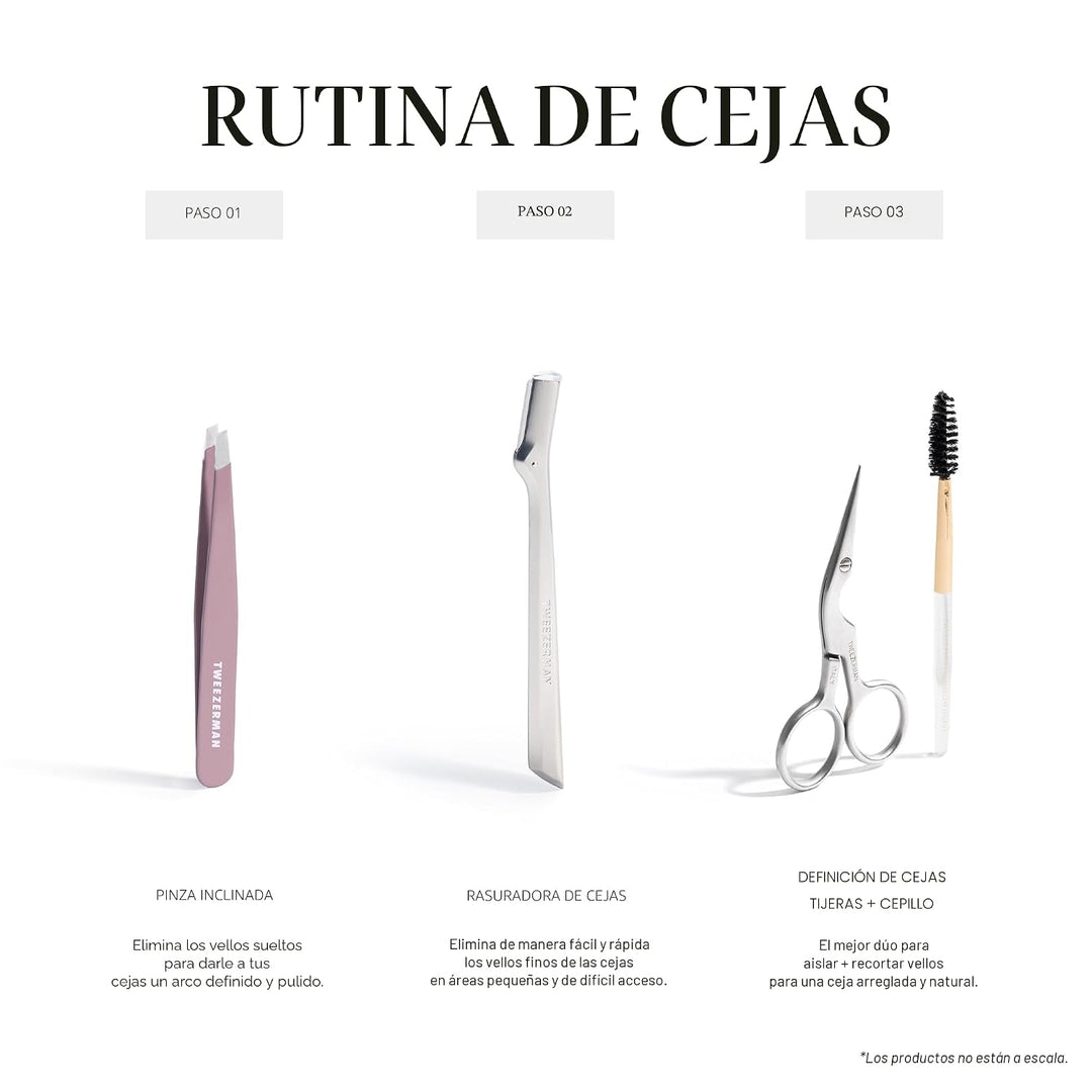 Tweezerman Pinzas Inclinadas Glicina Púrpura