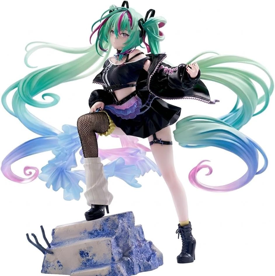 Thunder Tech Hatsune Miku Series Figurizmα Hatsune Miku - Punk! - Figura de estatua coleccionable