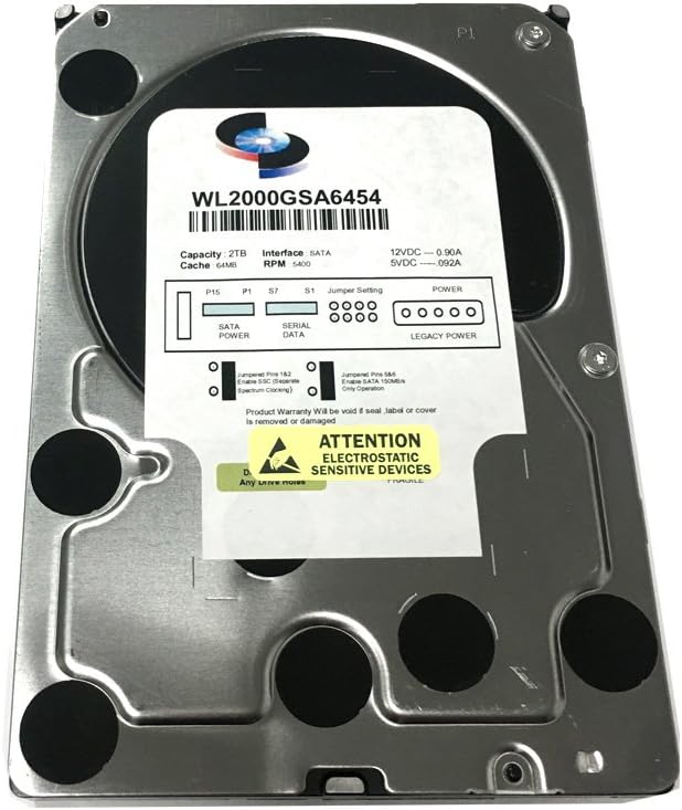 WL 2TB 64MB caché 5400RPM SATA III (6.0Gb\/s) 3.5" DVR de vigil...