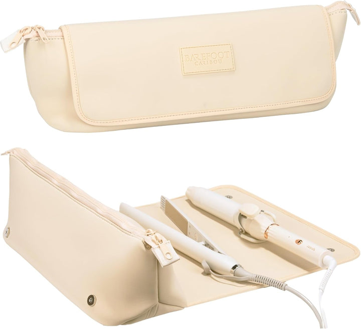 BAREFOOT CARIBOU Bolsa de viaje para herramientas para el cabello y...