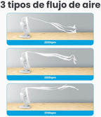 Gaiatop - Ventilador de escritorio USB, pequeño pero potente, perso...
