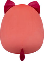 Squishmallows Madisun el gato siamés naranja y granate original de 20 pulgadas - Peluche oficial de Jazwares (Jumbo)