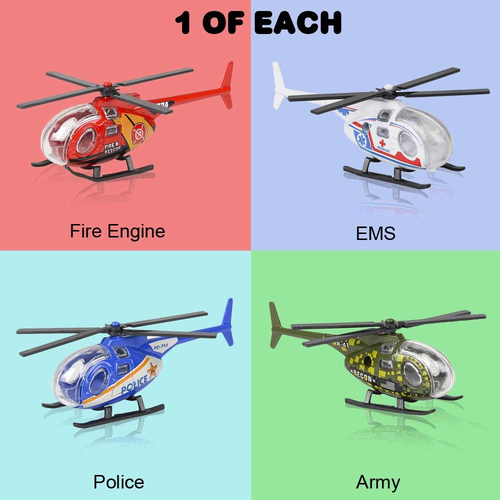 ArtCreativity Helicóptero de juguete fundido a presión