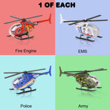 ArtCreativity Helicóptero de juguete fundido a presión