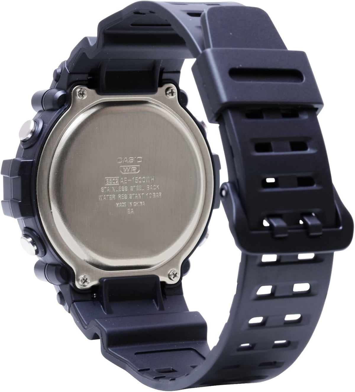 Casio Illuminator AE1500WH Series | Batería de 10 años | Retroiluminación LED | 5 alarmas | Cronómetro de 1/100 segundos | Reloj digital para hombre