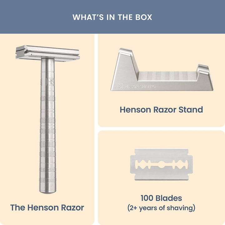 Set de afeitado Henson AL13 \u2013 Incluye maquinilla de afeitar de...