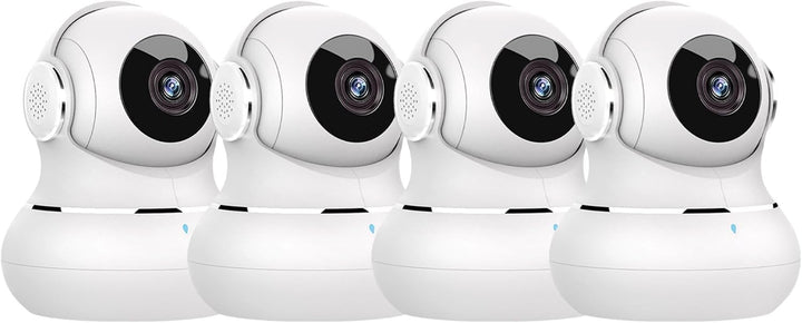 litokam Cámara de seguridad para interiores, paquete de 4, cámaras...