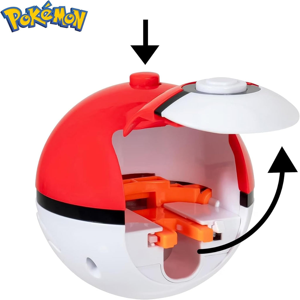 Pokemon Battle Spinning Top y Poke Ball Launcher | Pikachu