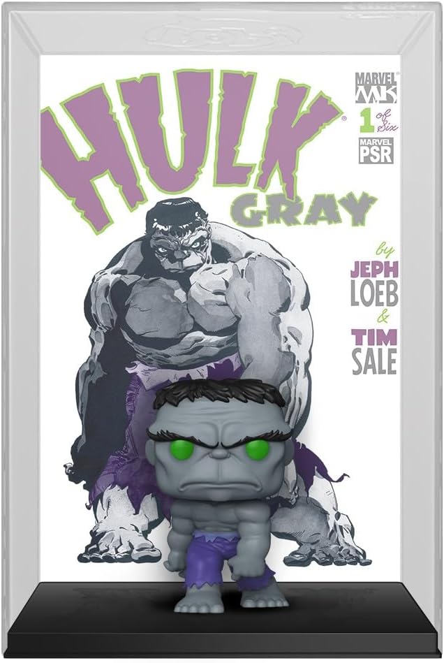 Funko Pop! Comic Cover: Marvel - Grey Hulk - Figura de vinilo coleccionable - Idea de regalo - Producto oficial - Juguetes para niños y adultos - Fans de los cómics - Figura modelo para coleccionistas