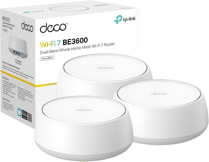 TP-Link Deco 7 BE23 Sistema Wi-Fi de doble banda BE3600 WiFi 7 Mesh...