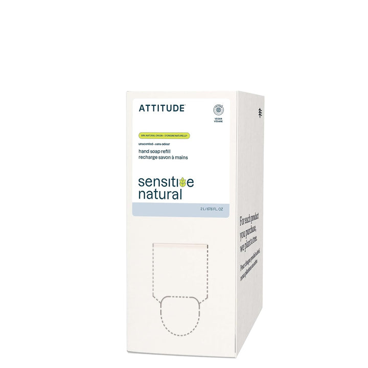 ATTITUDE Jabón de manos suave para pieles sensibles, verificado por...